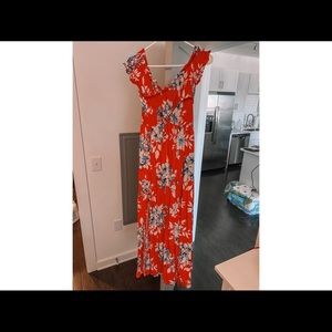 Vici Waikiki Floral Slit Maxi Dress - Size M